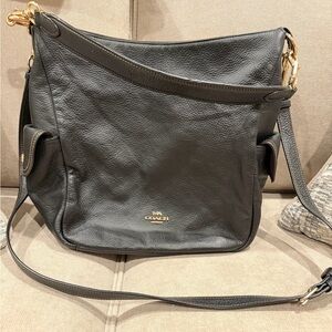 Coach Black Leather Crossbody Bag